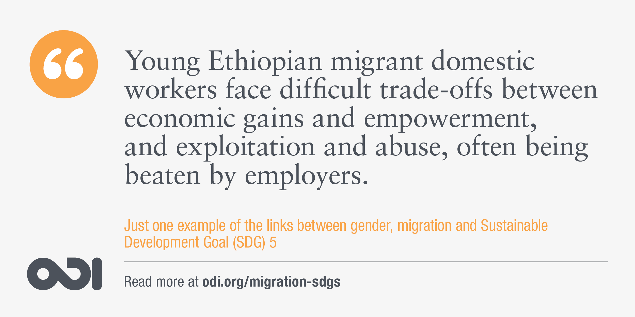 Women on the move: migration, gender equality and the 2030 Agenda for ...